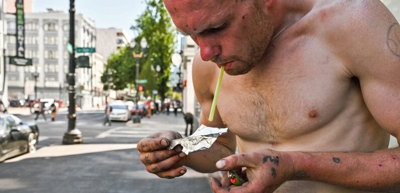 US city where addicts are begging for drugs to be made illegal again