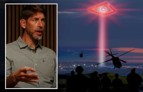 US troops saw ‘red glowing UFO the size of a football pitch’ hovering over top secret space base the left them screaming | The Sun