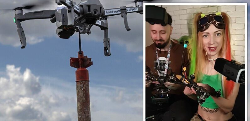 Ukrainian couple transform their home into drone-making centre