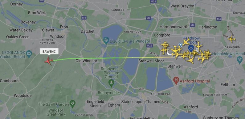 British Airways missed illegal drone by 60ft while flying over Windsor