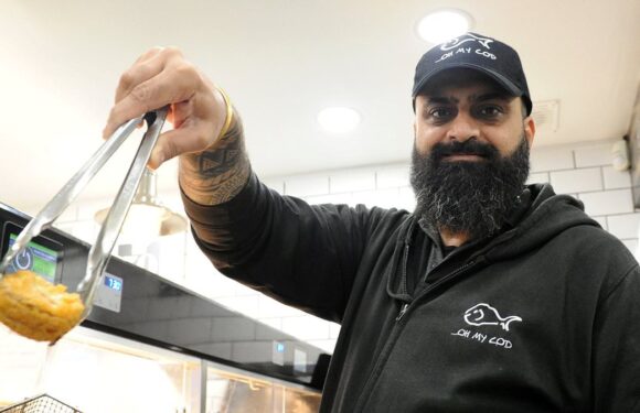 Chip shop boss sells deep-fried Xmas food including pigs in blankets