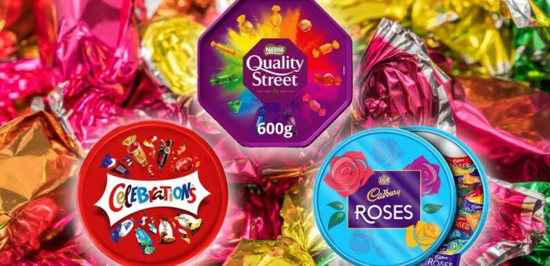 Exact amount Quality Street, Celebrations and Roses have shrunk revealed – shoppers say 'they're more paper than choc' | The Sun