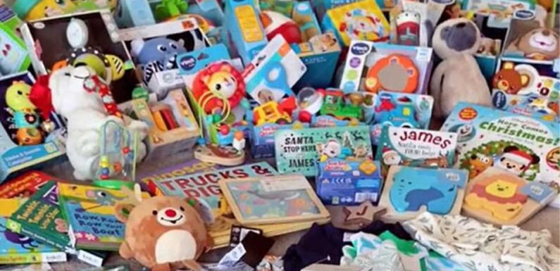 Grandmother slammed for ‘ridiculous’ haul of gifts for baby’s first Christmas, people say he’ll get bored opening them | The Sun