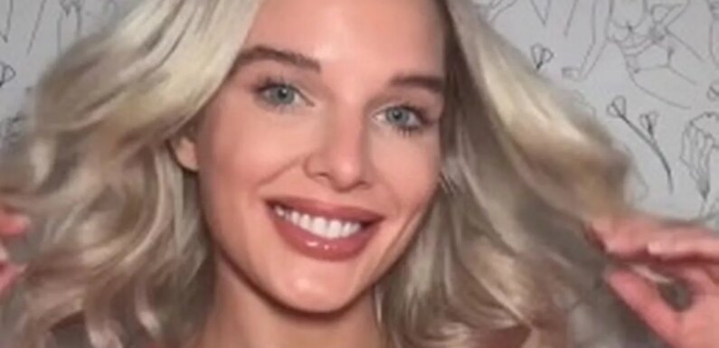Helen Flanagan pulls down zip in plunging top as shes hailed beautiful in snap