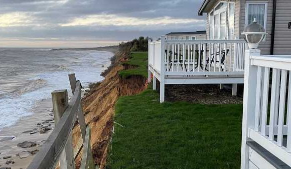 Houses demolished in Norkfolk due to costal erosion