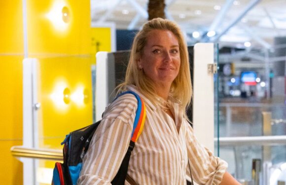 ITV Im A Celebs Josie Gibson is all smiles with son Reggie as they fly home from jungle