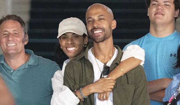 I'm A Celeb's Marvin Humes and wife Rochelle look loved-up