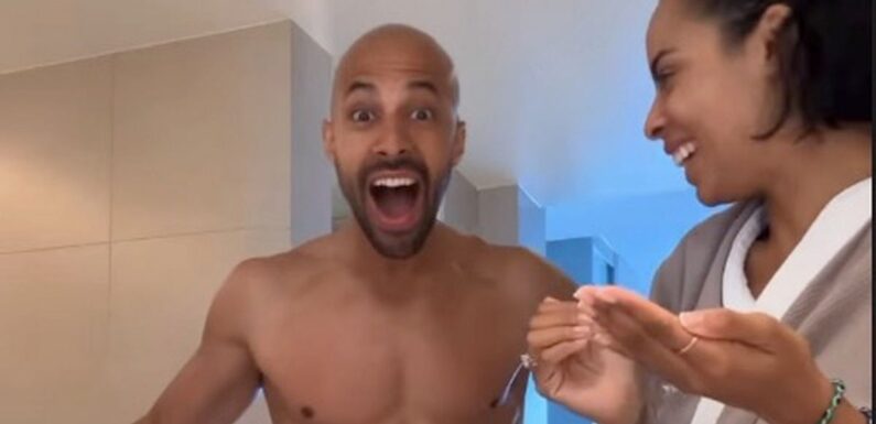 I’m A Celeb’s Marvin Humes reveals body transformation as Rochelle gushes over his abs