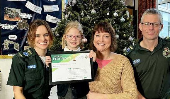 Moment four-year-old makes 999 call to save her mother's life