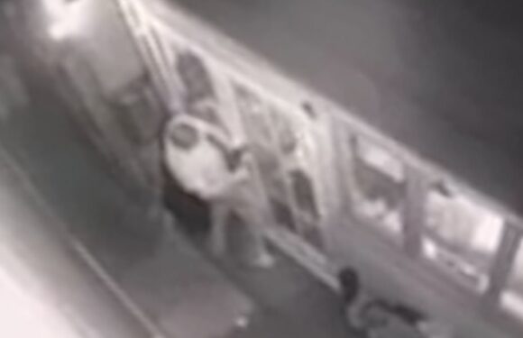 Moment nurse locked in a shed by ex-husband before he beats her