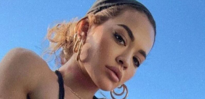 Rita Ora tells fans youre welcome as she bares all in tiny string bikini
