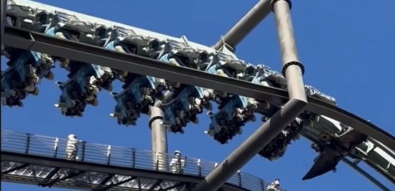 Rollercoaster nightmare as Universal Studios Japan ride breaks down