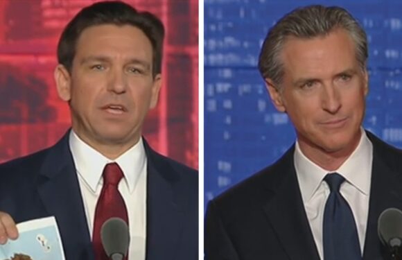 Ron DeSantis Uses Poop Pic in Gavin Newsom Debate on Fox News