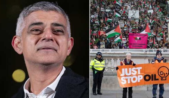 Sadiq Khan blames protests in demand for more Met Police funding