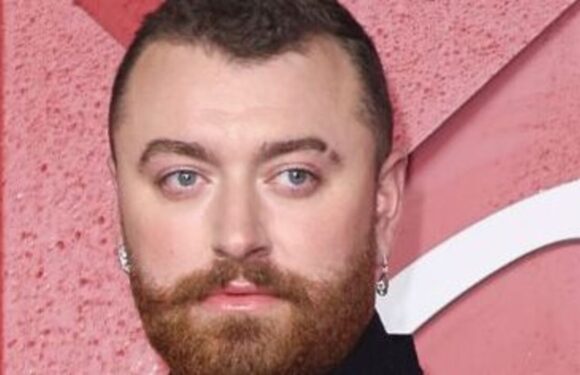 Sam Smith turns heads wearing phallic earring at charity toy drive with partner