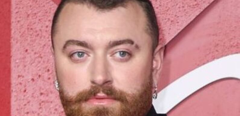 Sam Smith turns heads wearing phallic earring at charity toy drive with partner