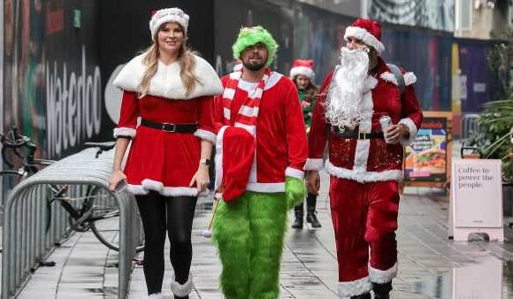 Santacon revellers warned to be 'sensible' and not urinate in street