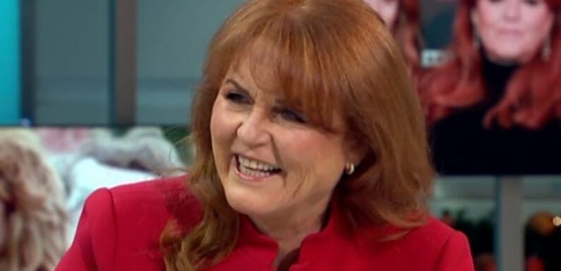 Sarah Ferguson jokes that she's 'proud' of how her breasts look