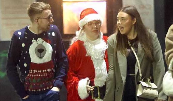 Students hit the town to celebrate the end of term ahead of Christmas