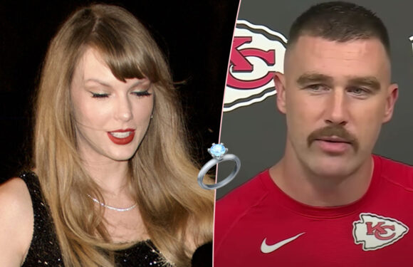 Taylor Swift Attends BF Travis Kelce’s Game After Showing Off Massive New Birthday Ring! LOOK!