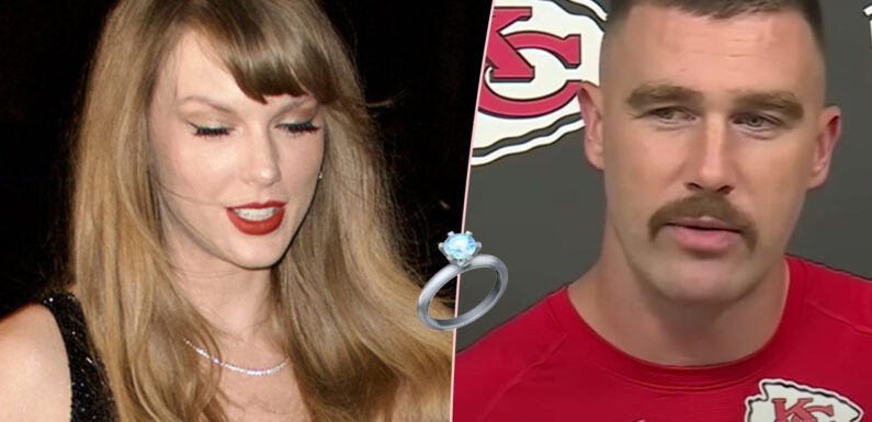 Taylor Swift Attends BF Travis Kelce’s Game After Showing Off Massive New Birthday Ring! LOOK!