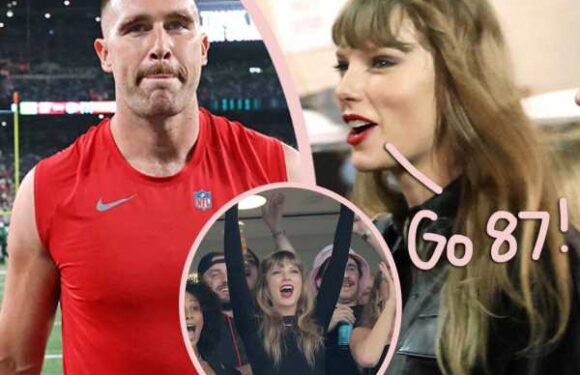 Taylor Swift Goes FULL Fangirl And Drops F-Bomb While Rooting For Travis Kelce At Sunday Night’s Game!