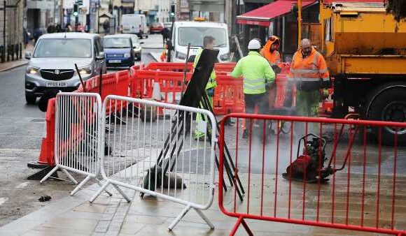 Traders' fury as work to improve roads forced them to close