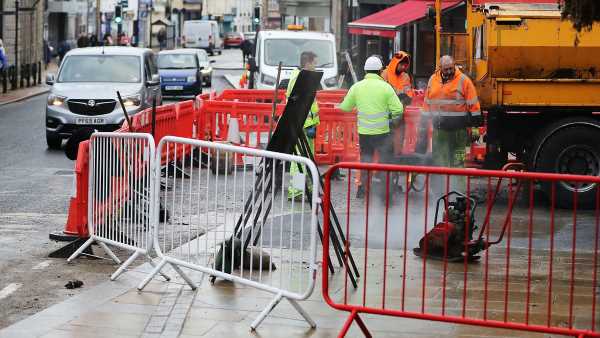 Traders' fury as work to improve roads forced them to close